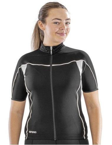 SPI-S188F-Womens Bikewear Full Zip Performance Top